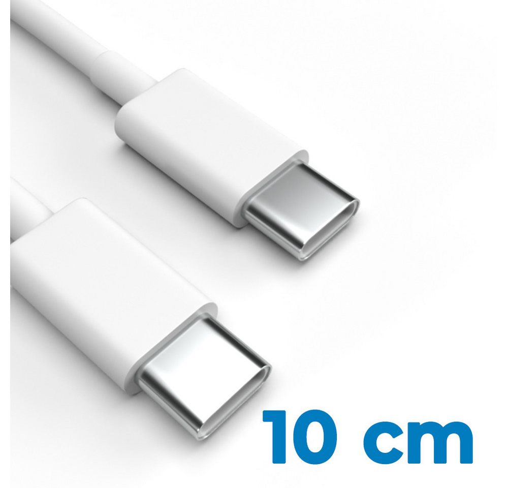 Justcom 7 Plus Android One USB-Kabel, USB-C, USB-C (10 cm), Schnellladekabel, Datenkabel, Handy, Tablet von Justcom