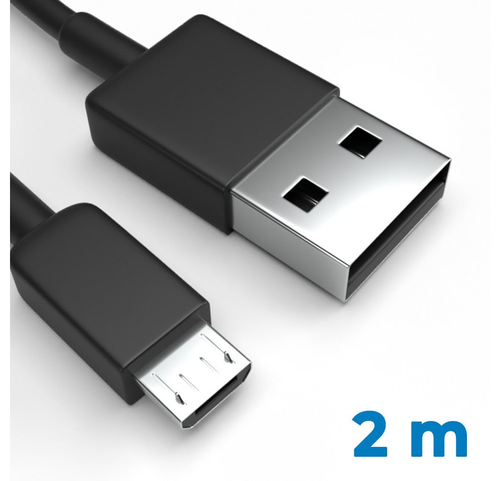 Justcom Vivo Y1s USB-Kabel, Micro-USB, USB-A (200 cm), Schnellladekabel, Datenkabel, Handy, Tablet von Justcom