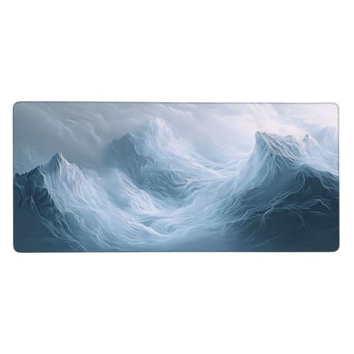 Traum Mauspad, Mousepad XXL 1500 x 800 x 3mm Groß Gaming Mauspad Berg Mouse Pad, rutschfeste Gummibasis,Vernähte Kanten WassXerdicht Großer Erweiterter Schreibtisch Schutz Für Zimmer Deko -190 von Jvyaeen