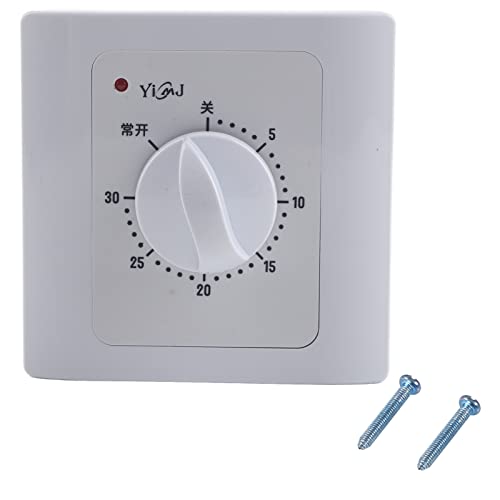 1 Stück Countdown-Timer-Schalter, AC 220 V 10 A 30 Minuten elektrischer Zeit-Countdown, digitaler Zeitschalter, Countdown-Minuten-Countdown-Timer, Wandschalter von Jwthee