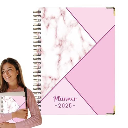 2025 Monthly Weekly Planner | Elastic Cover Goal Setting Planner | Double Wire Binding Thick Paper Planner Book With Daily & Weekly Layouts, Jan-Dec Yearly Planner For Personal And Professional Use von Jyxuyy