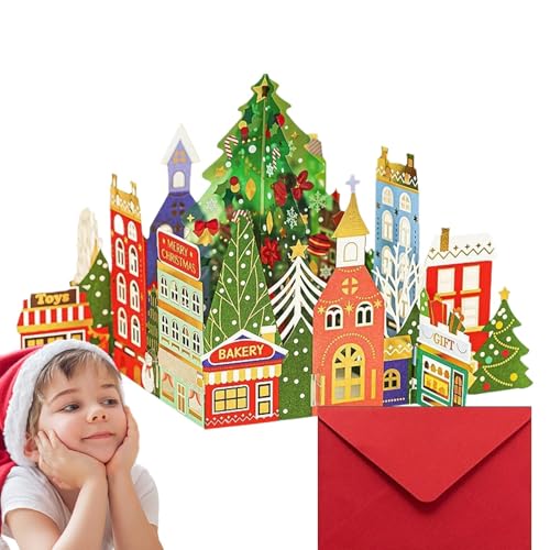 3D Pop Up Christmas Card | Festive Christmas Greeting Cards | Unique Popup Christmas Cards For Friends And Family | Funny And Heartwarming 3D Christmas Greeting Cards For Holiday Cheer von Jyxuyy