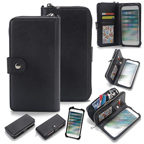 K-S-Trade Qualitativ & Innovativ 2in1 Handyhülle Schutzhülle Für HMD Pulse Pro & Portemonnee Cover Handy Hülle Case Etui Geldbörse Wallet von K-S-Trade