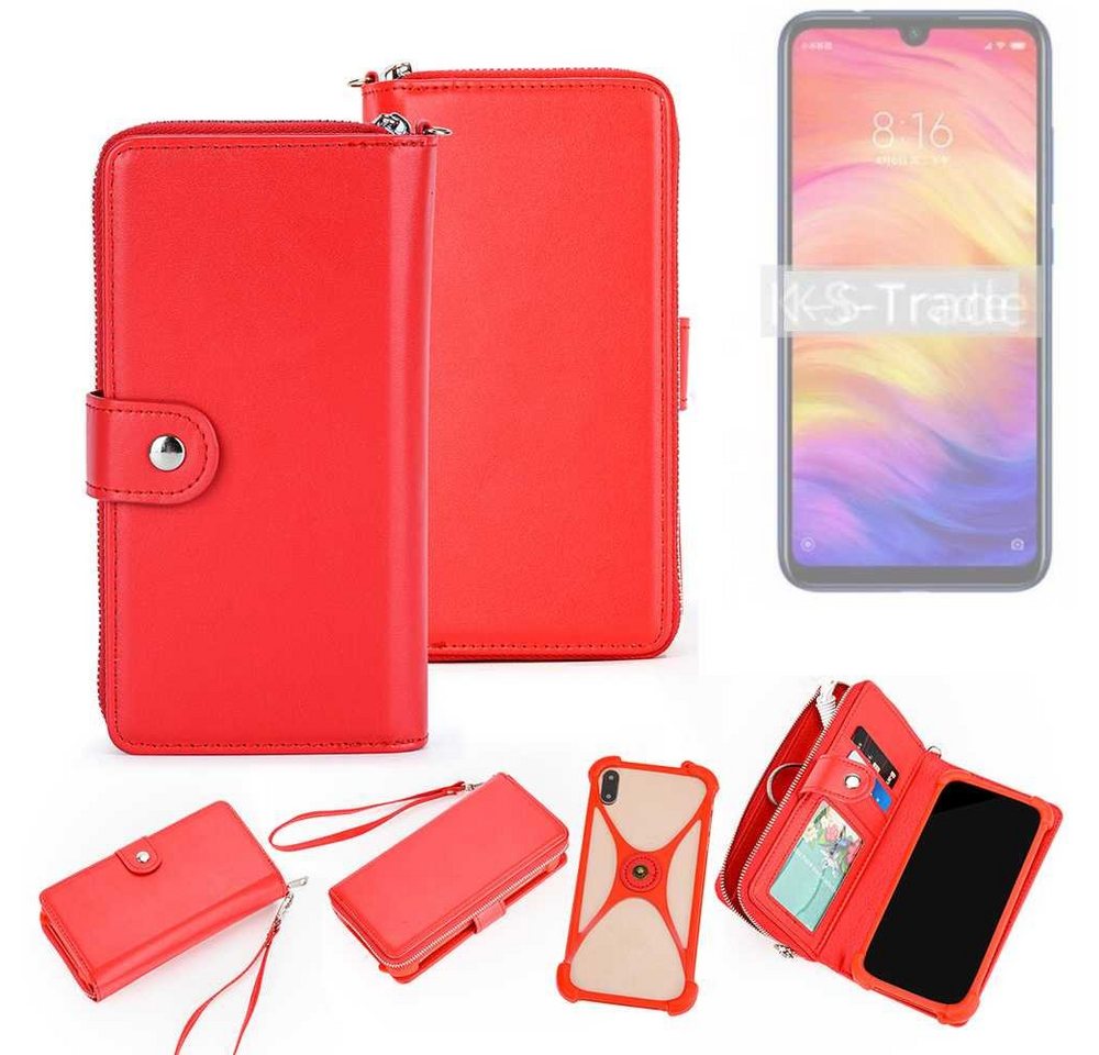 K-S-Trade Handyhülle für Xiaomi Redmi Note 7 india, 2in1 Schutzhülle Portemonnee Handyhülle mit Bumper Hülle Case von K-S-Trade