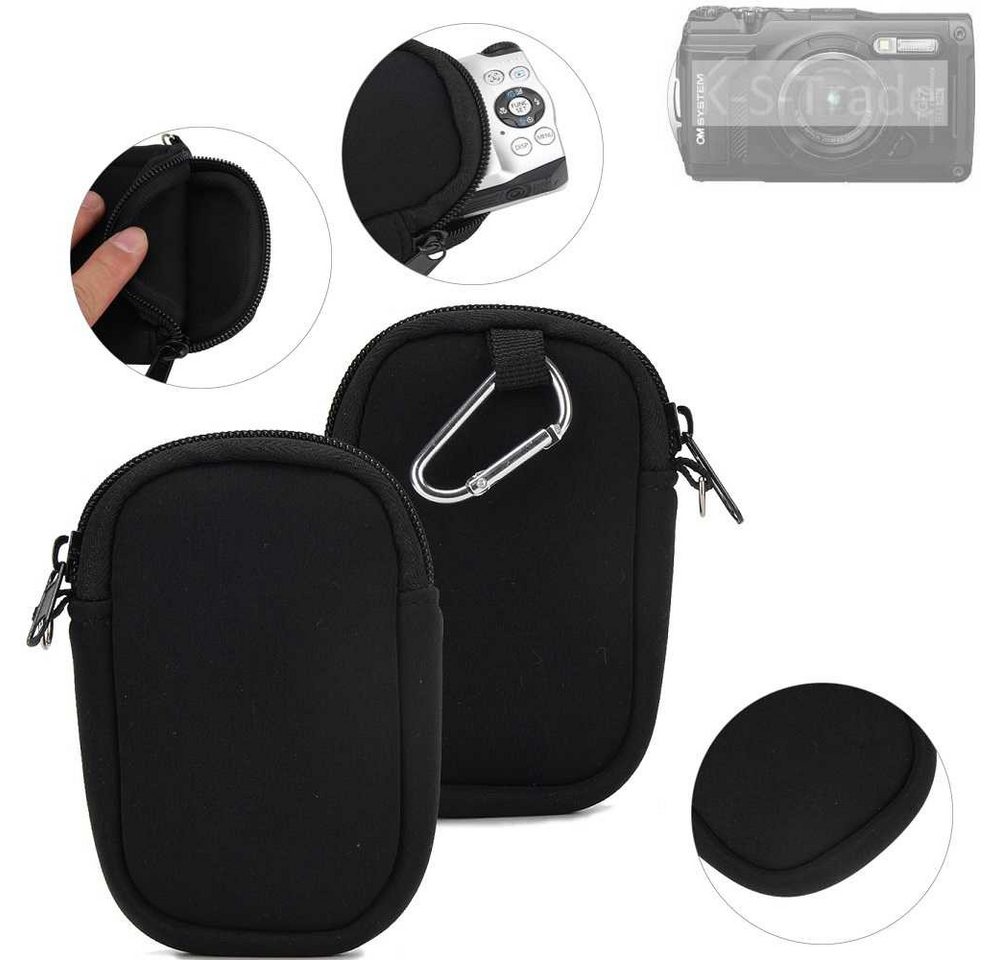 K-S-Trade Kameratasche für OM System TG-7, Kameratasche Schutz-Hülle Kompaktkamera Tasche Travelbag sleeve von K-S-Trade