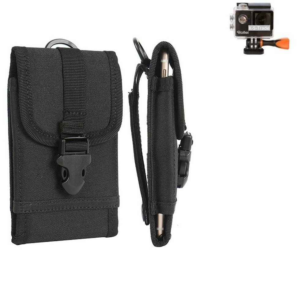 K-S-Trade Kameratasche für Rollei Actioncam 425, Kameratasche Gürteltasche Outdoor Gürtel Tasche Kompaktkamera von K-S-Trade