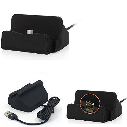 K-S-Trade Qualitativ & Innovativ Dockingstation Für Sony Xperia 5 IV Docking Station Micro USB Tisch Lade Dock Ladegerät Charger Inkl. Kabel Zum von K-S-Trade