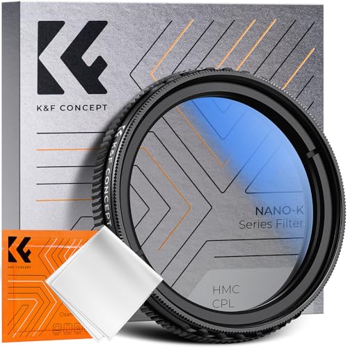 K&F Concept CPL Zirkular-Polarisationsfilter für N5/N4 Pro/S1 Pro/E1/E1 LITE/E2/E3 Dashcam Frontkamera, Beseitigt ungültige reflektierte Strahlen von K&F Concept