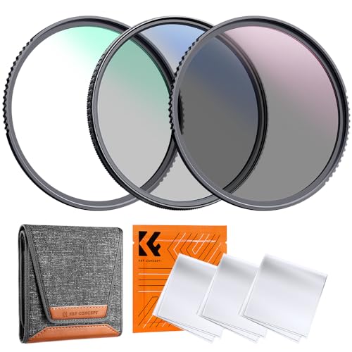 K&F Concept Filter Set K-Serie Filter Kit MC UV Filter+ Polfilter (CPL)+Neutral Dichte Graufilter(ND4)-Aktualisierung von K&F Concept