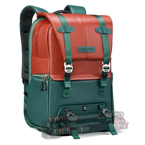 K&F Concept Kamerarucksack, Camera Bag für Fotografen, Fotorucksack Kamera Rucksack mit 15-15,6-Zoll-Laptopfach, kompatibel für Canon/Nikon/Sony/DJI Mavic Drone (20L) von K&F Concept