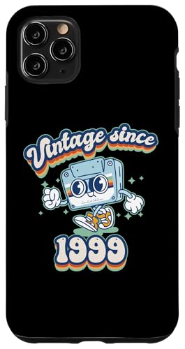 Hülle für iPhone 11 Pro Max Vintage Since 1999 Classic 26th Birthday Retro Design von K7 Tape Birthday Outfit for Retro Vintage Fans