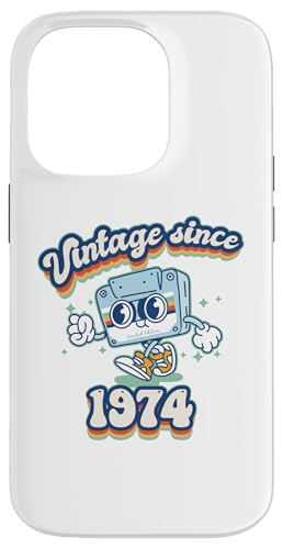 Hülle für iPhone 14 Pro Best of 1974 Vintage Retro 51st Birthday Celebration Gift von K7 Tape Birthday Outfit for Retro Vintage Fans