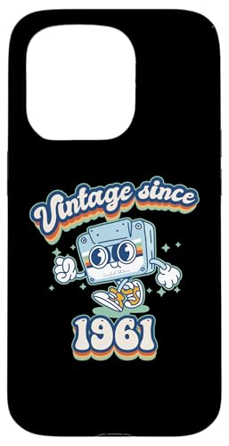 Hülle für iPhone 15 Pro Vintage Since 1961 Classic 64-Year Celebration von K7 Tape Birthday Outfit for Retro Vintage Fans