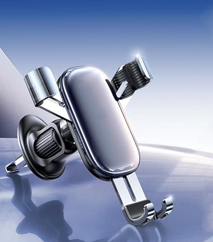 KABUTM Handyhalter fürs Auto Lüftung für Mini S F54 F55 F56 F57 F60 4-Doors, Hakenclip-Design Schwerkraft Kfz Handy Halterung 360° Drehbar Handy Halterung Zubehör,Silver von KABUTM