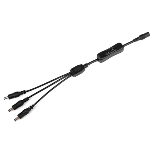 KADSXIYA DC5521 Splitter-Adapterkabel, 5,5 x 2,1 mm, 1 Buchse auf mehrere Stecker, Kabel für LED von KADSXIYA