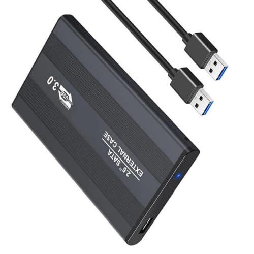 Gehäuse für externe Festplatten, 6,3 cm (2,5 Zoll), USB 3.0, USB 2.0, Datentransfergehäuse für PC und Laptop von KAHDGSS