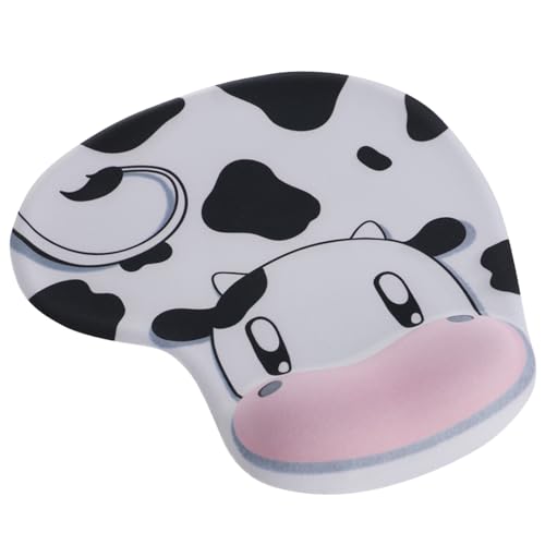 KAHDGSS Mauspad Mit Kuhmuster Und Ergonomischem Gel Handgelenkpolster. Glatte Oberfläche Für Präzise Kontrolle. Mauspad Mit Gummirückseite KAHDGSS Mauspad Mit Kuhmuster Und Ergonomischem Gel Handgelenkpolster. Glatte Oberfläche Für Präzise Kontrolle. Mauspad Mit Gummirückseite von KAHDGSS