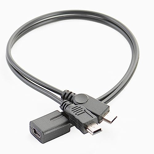 KAHDGSS USB Splitter Kabel 5p Buchse Auf 5p Stecker + Stecker Ladegerät Kabel Ladekabel Zubehör von KAHDGSS