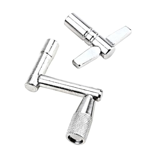 KAILIKETIY 1 Satz Schlüssel drummer schlagzeug zubehör Drum set tuning wrench Drum tuning tool Werkzeuge Trommelstöcke Ventil Drum-Tuning-Zubehör Percussion-Drum-Taste Metall Silver von KAILIKETIY