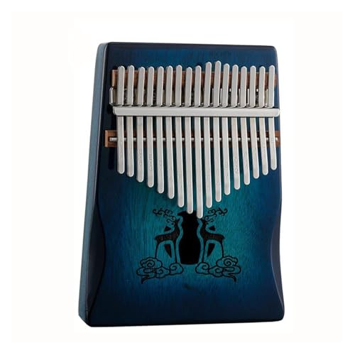 17 Tasten Kalimba Daumenklavier Musikalisches Tasteninstrument Fingerklavier kalimba instrument(Blue) von KAILNDF