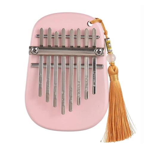 Daumenklavier 8 Tasten tragbares Musikinstrument für erwachsene Anfänger kalimba instrument(Pink) von KAILNDF