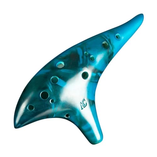 Ocarina 12-Loch-Ocarina Alto Klassisches Ocarina-Instrument für Anfänger geeignet okarinas(Blue) von KAILNDF