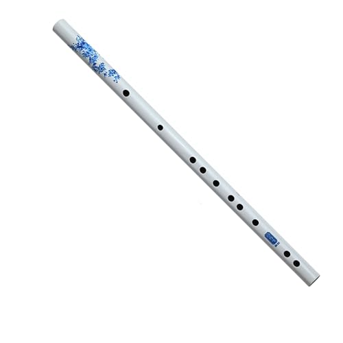 Professionelle Anfänger-Bambusflöte Querflöte Bambusflöteninstrument(White E) von KAILNDF