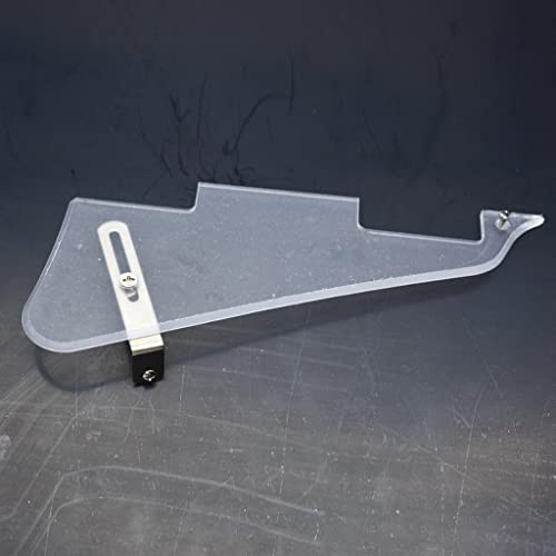 KAISH Clear LP Guitar Pickguard with Nickel Stainless Steel Bracket and Steel Mounting Screws for USA Les Paul von KAISH