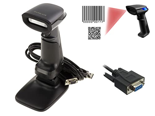 KALEA-INFORMATIQUE Handheld-Scanner für Barcodes vom Typ EAN und 2D-Codes vom Typ QR Code. Serielle Verbindung COM RS232. Wird mit Stand geliefert, automatisches Flashen. von KALEA-INFORMATIQUE