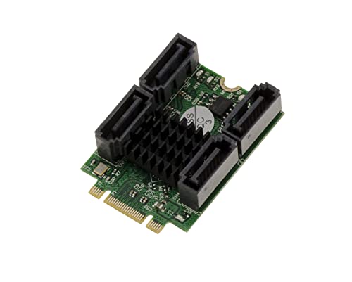 KALEA-INFORMATIQUE M.2-Karte (M2 NGFF) Typ PCIe M oder B+M Key 4 SATA 6G RAID 0 1 10 HYPERDUO Port mit Marvel 88SE9230 Chipsatz. von KALEA-INFORMATIQUE