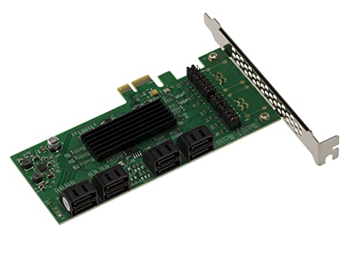 KALEA-INFORMATIQUE PCI Express PCIe x1 auf 8 SATA-Ports Controller-Karte mit Marvell 88SE9215 88SM9705 Chipsatz. von KALEA-INFORMATIQUE