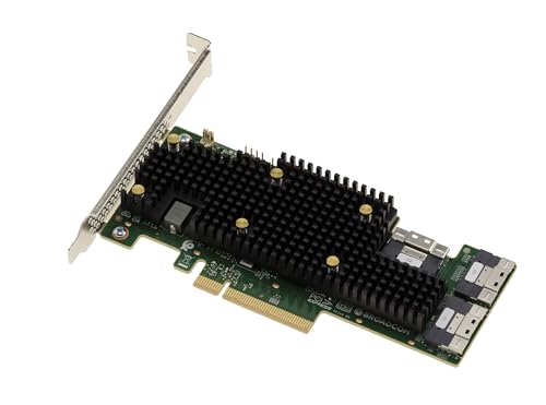 KALEA-INFORMATIQUE PCIe 4.0 Trimode SAS SATA und NVMe Controller-Karte, 24G, 24 Ports - ORIGINAL LSI 9600-24i. von KALEA-INFORMATIQUE