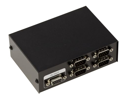 KALEA-INFORMATIQUE RS232 Serial Sharing Box RS-232 Switch mit 4 Ports. Umkehrbar, 4 Eingänge zu 1 Ausgang ODER 1 Eingang zu 4 Ausgängen. von KALEA-INFORMATIQUE