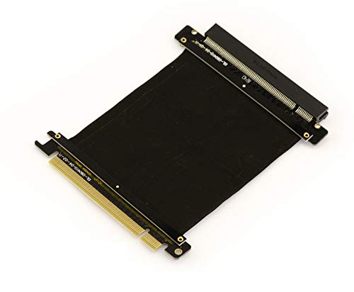 KALEA-INFORMATIQUE Riser-ähnliche PCI Express-Erweiterungsmatte. PCIe x16-Steckverbinder und halbsteife, abgeschirmte 15 cm Tischdecke. von KALEA-INFORMATIQUE