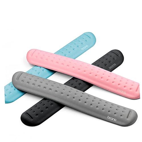 KALLORY 1Stk handballenauflage tastaturauflage Schreibtisch Klaviatur -Pads Mauspad handgelenkstütze wrist support Hand pad funktionales Tastaturpad Handgelenkauflagekissen Stoff Rosa von KALLORY