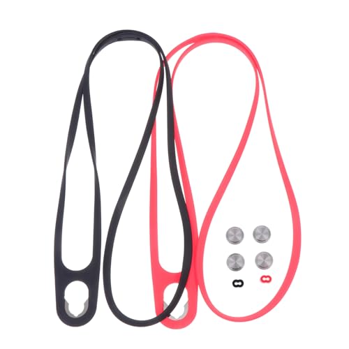 KALLORY 2st Handyriemen Abzeichen Lanyards Telefonhalter Um Den Hals Telefon-charm-kette Handyanhänger-riemen Handy-aufhängegurte Anti-verlust-gurt Für Das Telefon Handyhülle Rot Kieselgel von KALLORY