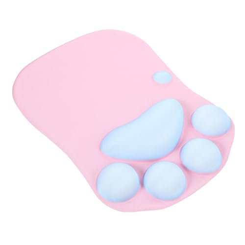 KALLORY Katze Mauspad süßes Mauspad Katzentatzen-Mausunterlage Mauspad zum Spielen Büro-Mauspad handgelenkschutz Wrist Support Katzenpfoten-Mauspad für das Büro Gaming-Mauspad Polyester von KALLORY