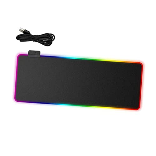 KALLORY LED RGB Mauspad Mit Glüheffekt Wasserdichtes Schmutzabweisendes Gaming Mousepad Ideal Für Computer Und Laptop Gaming Zubehör von KALLORY