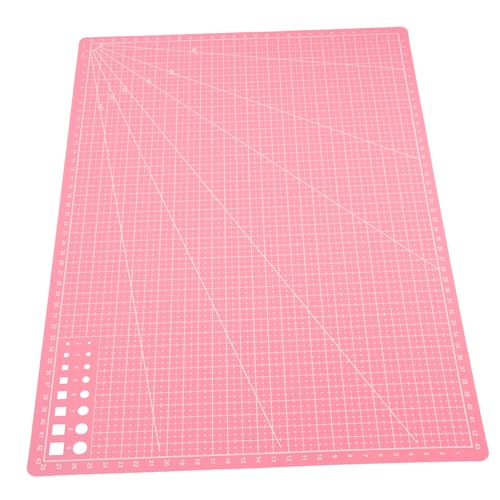 KALLORY Rücken schneiden Hobbymatte selbstheilende Schneidematte Schneidplatte Schneidematte nähen Cutting mat zuschneidematte Craft mat Scrapbooking-Projekt Bastelmatte Unterlage pp Rosa von KALLORY