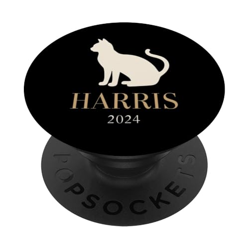 HARRIS 2024 Katze Scherenschnitt PopSockets mit austauschbarem PopGrip von KAMALA HARRIS 2024