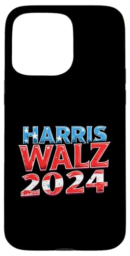 Hülle für iPhone 15 Pro Max HARRIS WALZ 2024 Unterstützung von KAMALA HARRIS 2024