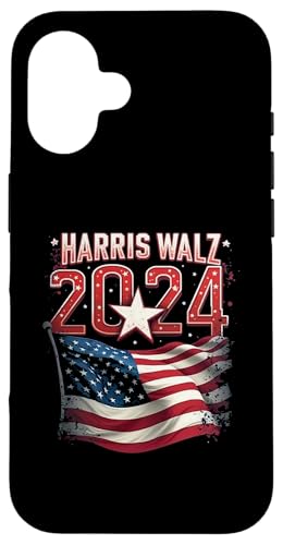 Hülle für iPhone 16 HARRIS WALZ 2024 Patriotische amerikanische Flagge von KAMALA HARRIS 2024