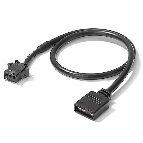 KANGQL RGB-Adapter, 30 cm, Motherboard-Adapterkabel, 5 V, 3-polig, 12 V, 4-polig, LED-Licht, für PC von KANGQL