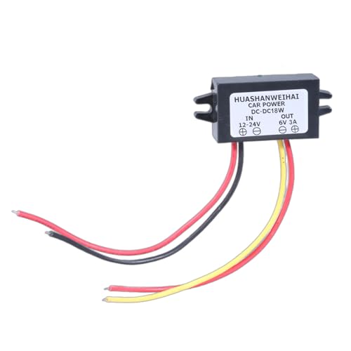 KANGQL Spannungsregler, wasserdichter Buckk-Konverter 12 ~ 24 V auf 6 V 3 A 2 A 1 A Versorgungswandler Modul für Auto LED-Anzeige, Motor von KANGQL