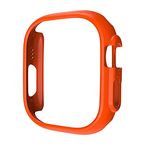 KAPPDE Hohles PC-Gehäuse für Apple Watch Ultra 49 mm Hard Bumper Iwatch Ultra Screen Protector Case Schutzhülle für Iwatch 8 Pro 49 mm (Farbe: Orange, Größe: Ultra 49 mm) von KAPPDE