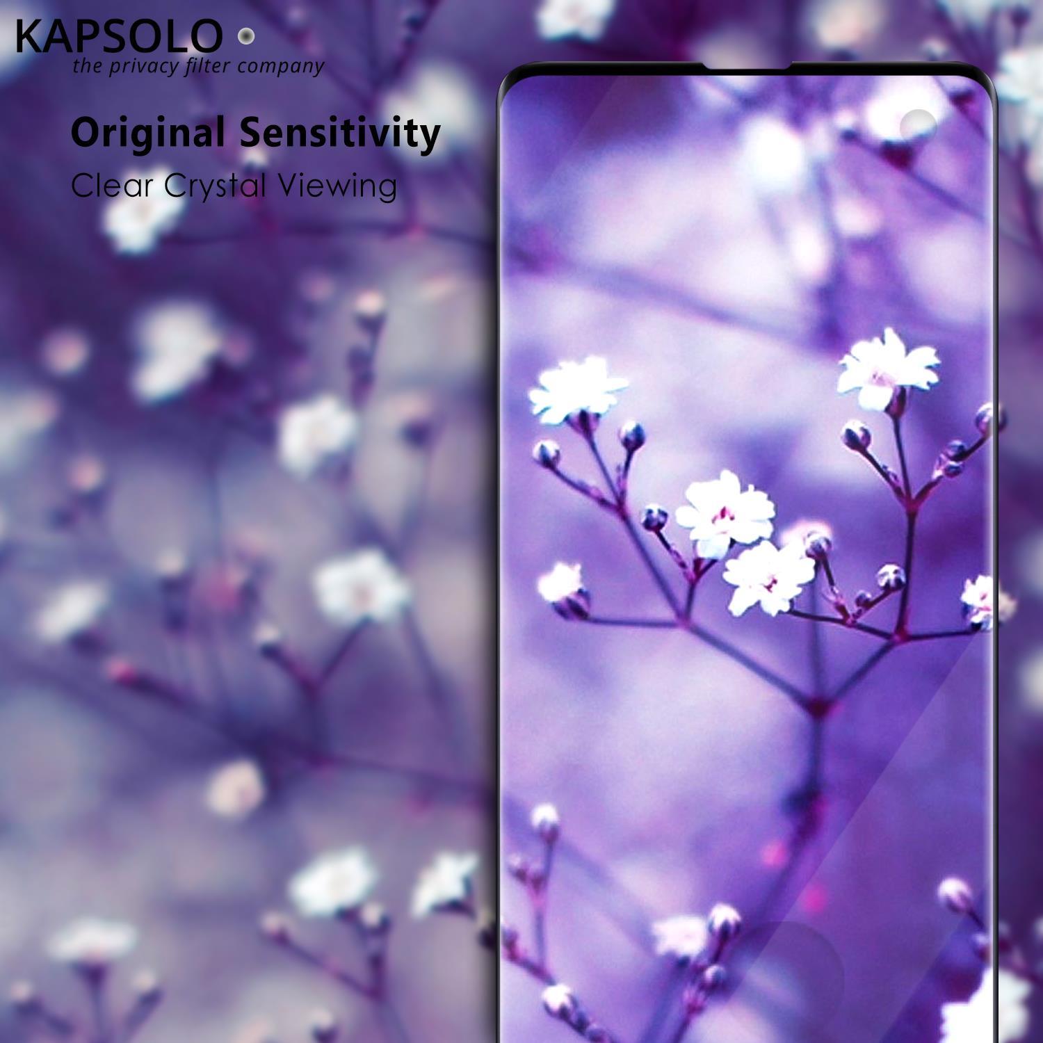 KAPSOLO Displayschutzglas - vollfl�chiges Displayschutz mit abgerundete Kanten - Temperglas - 3D schutzglas f�r Apple iPhone X (KAP30204) von KAPSOLO