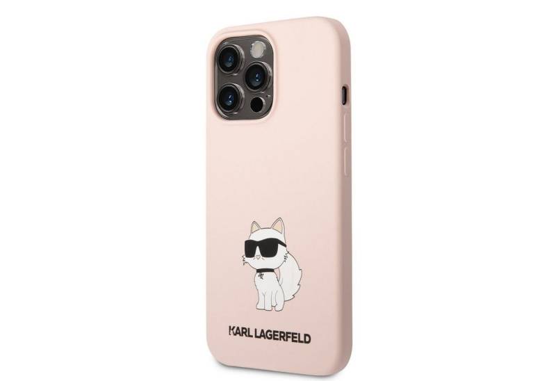 KARL LAGERFELD Handyhülle Karl Lagerfeld Liquid Silicone Choupette NFT Case für iPhone 13 Pro Pi von KARL LAGERFELD