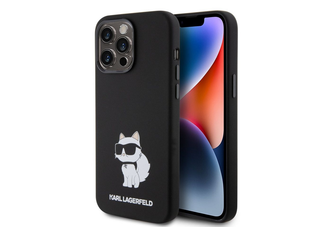 KARL LAGERFELD Handyhülle Karl Lagerfeld Liquid Silicone Choupette NFT Case für iPhone 15 Pro sc von KARL LAGERFELD