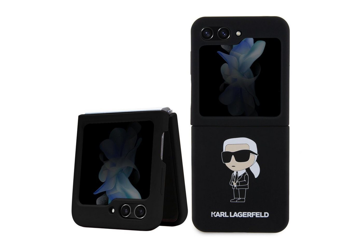 KARL LAGERFELD Handyhülle Karl Lagerfeld Liquid Silicone Ikonik NFT Case für Samsung Galaxy Z Fl von KARL LAGERFELD