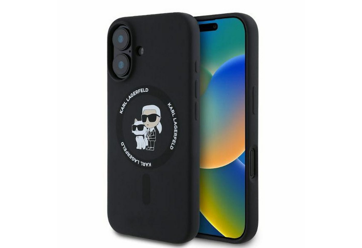 KARL LAGERFELD Smartphone-Hülle Karl Lagerfeld Apple iPhone 16 Karl & Choupette Ring MagSafe Hülle KARL LAGERFELD Smartphone-Hülle Karl Lagerfeld Apple iPhone 16 Karl & Choupette Ring MagSafe Hülle von KARL LAGERFELD
